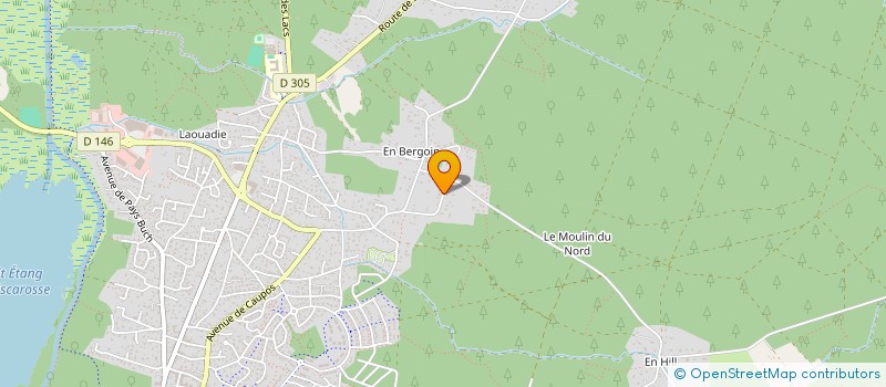 localisation de l'entreprise MONSIEUR JULIEN DUVIGNEAU  BISCARROSSE