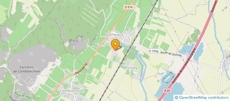 localisation de l'entreprise MONSIEUR JULIEN ECHAILLER  PREMEAUX-PRISSEY