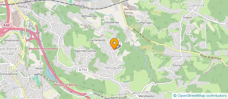 localisation de l'entreprise MONSIEUR JULIEN ECHEVERTZ  MOUGUERRE