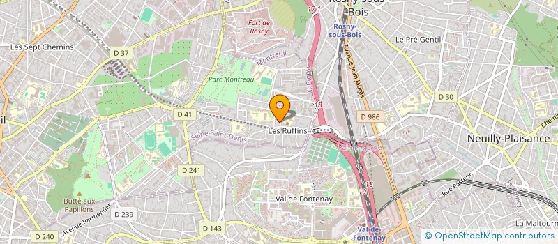 localisation de l'entreprise MONSIEUR JULIEN EMPTOZ-LACOTE  MONTREUIL