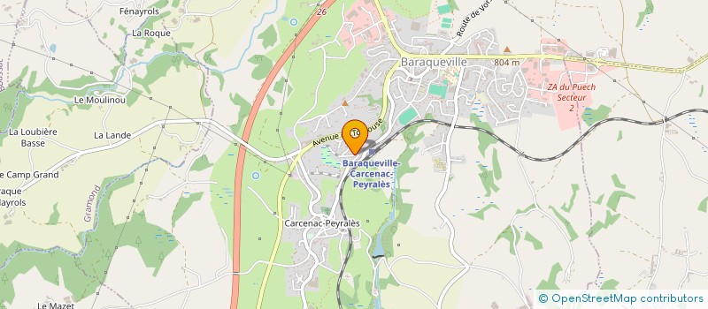 localisation de l'entreprise MONSIEUR JULIEN ENJALBERT à BARAQUEVILLE