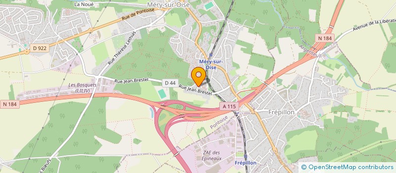 localisation de l'entreprise MONSIEUR JULIEN ERRA à MERY-SUR-OISE