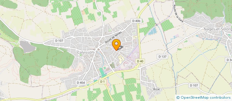 localisation de l'entreprise MONSIEUR JULIEN ESCOFFIER  CALVISSON