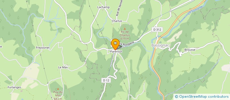 localisation de l'entreprise MONSIEUR JULIEN ESPINASSE à LE MONTEIL