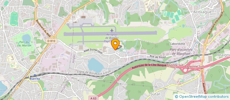 localisation de l'entreprise MONSIEUR JULIEN ETCHECOPAR  ANGLET