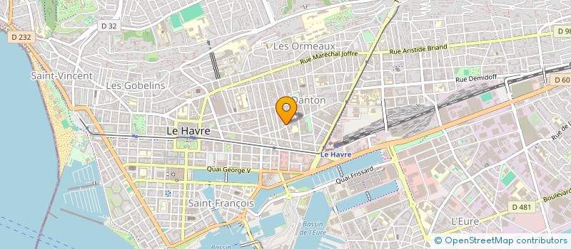 localisation de l'entreprise MONSIEUR JULIEN EVAIN à LE HAVRE