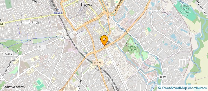 localisation de l'entreprise MONSIEUR JULIEN EVRARD  TROYES