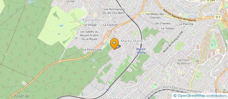 localisation de l'entreprise MONSIEUR JULIEN EVRARD  MAREIL-MARLY