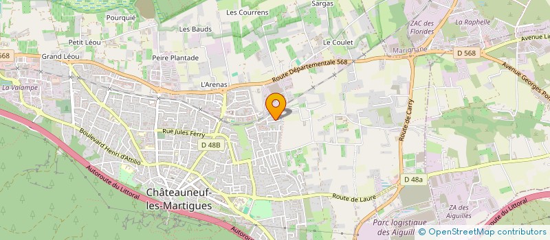 localisation de l'entreprise MONSIEUR JULIEN EYSSERIC  CHATEAUNEUF-LES-MARTIGUES