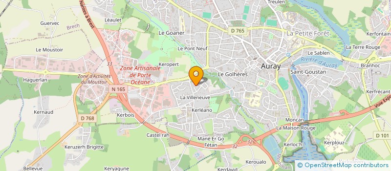 localisation de l'entreprise MONSIEUR JULIEN EZANNO à AURAY