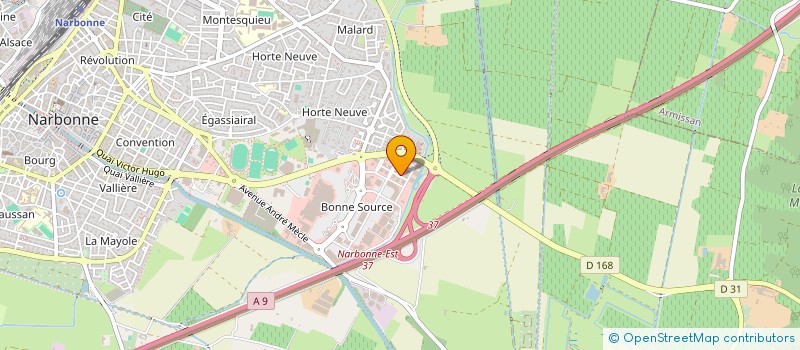 localisation de l'entreprise MONSIEUR JULIEN FABRE  NARBONNE