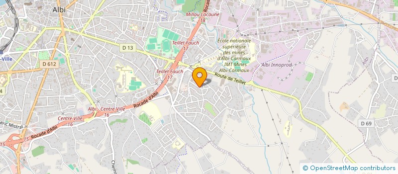 localisation de l'entreprise MONSIEUR JULIEN FABRE à ALBI