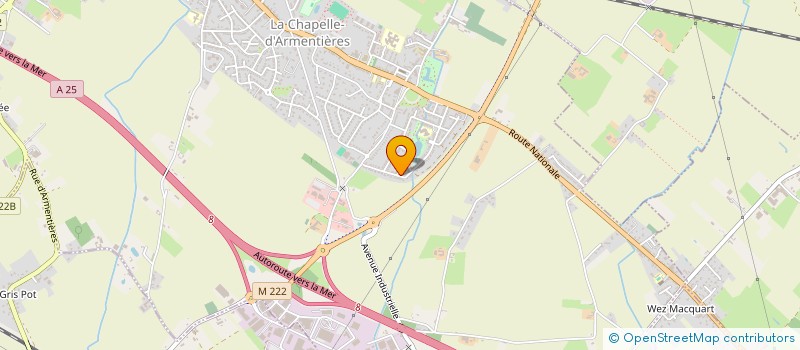 localisation de l'entreprise MONSIEUR JULIEN FACON à LA CHAPELLE-D'ARMENTIERES
