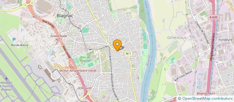 localisation de l'entreprise MONSIEUR JULIEN FAGES  BLAGNAC