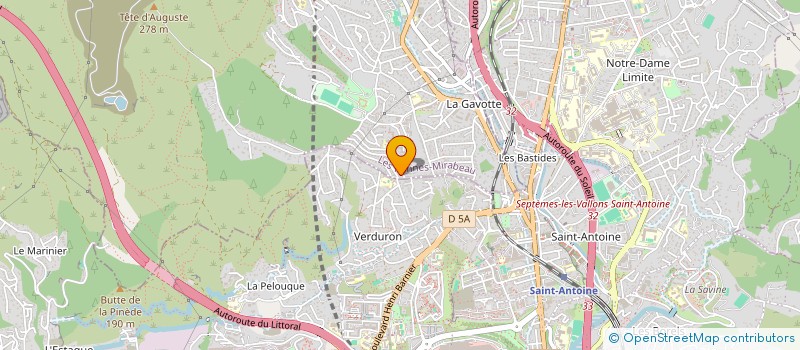 localisation de l'entreprise MONSIEUR JULIEN FAIVRE à LES PENNES-MIRABEAU