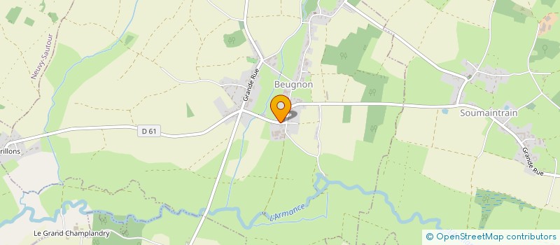 localisation de l'entreprise MONSIEUR JULIEN FANON  BEUGNON