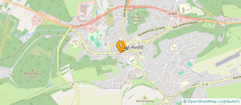 localisation de l'entreprise MONSIEUR JULIEN FARIGOULE à SAINT-AVOLD