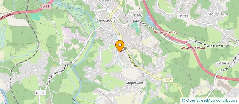 localisation de l'entreprise MONSIEUR JULIEN FAURE à SAINT-PIERRE-D'IRUBE