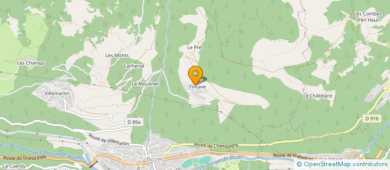 localisation de l'entreprise MONSIEUR JULIEN FAUVET  BOZEL