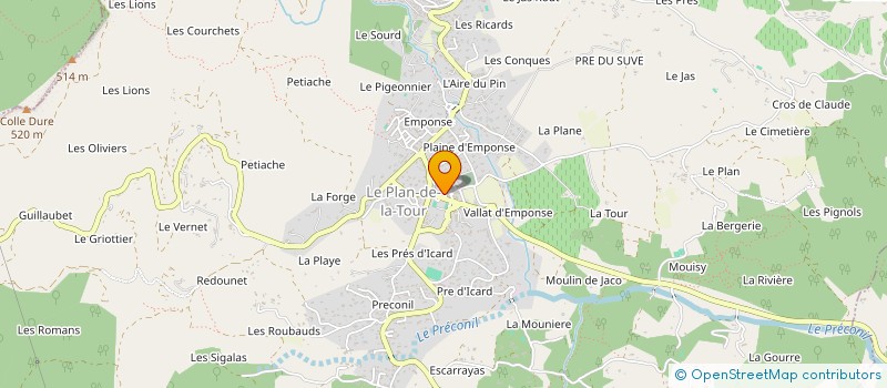 localisation de l'entreprise MONSIEUR JULIEN FAYOLLE à SAINTE-MAXIME