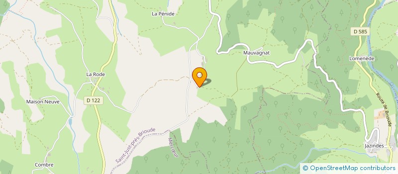 localisation de l'entreprise MONSIEUR JULIEN FAYT  SAINT-JUST-PRES-BRIOUDE