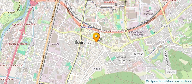 localisation de l'entreprise MONSIEUR JULIEN FEOUGIER  ECHIROLLES