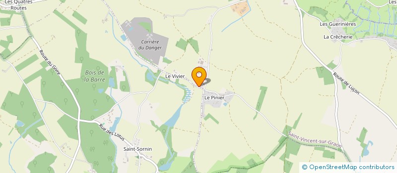 localisation de l'entreprise MONSIEUR JULIEN FERET  SAINT-VINCENT-SUR-GRAON