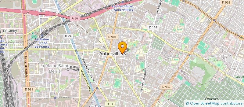 localisation de l'entreprise MONSIEUR JULIEN FERET  AUBERVILLIERS