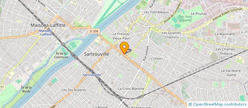 localisation de l'entreprise MONSIEUR JULIEN FERNANDES CABACO  SARTROUVILLE