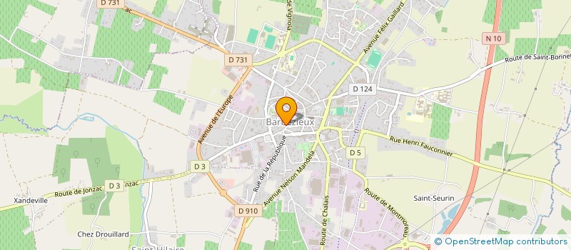 localisation de l'entreprise MONSIEUR JULIEN FERNANDEZ  BARBEZIEUX-SAINT-HILAIRE