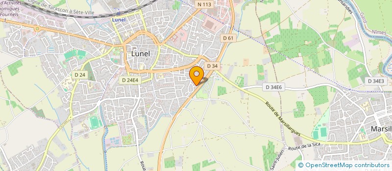 localisation de l'entreprise MONSIEUR JULIEN FERNANDEZ  LUNEL