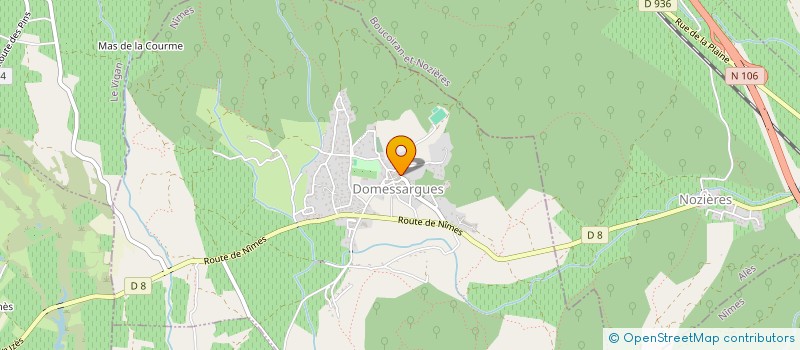 localisation de l'entreprise MONSIEUR JULIEN FERNANDEZ  DOMESSARGUES