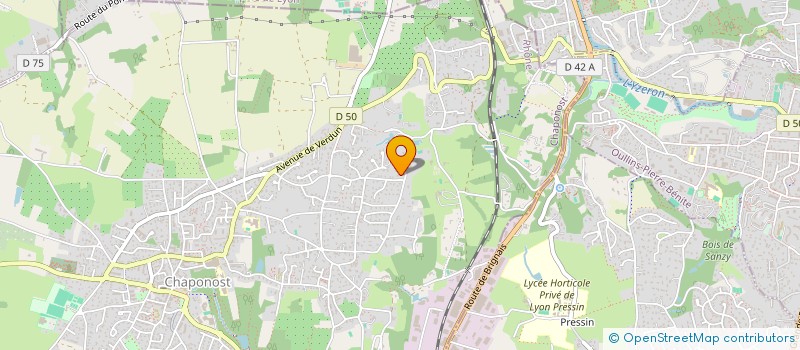 localisation de l'entreprise MONSIEUR JULIEN FERNANDEZ  CHAPONOST