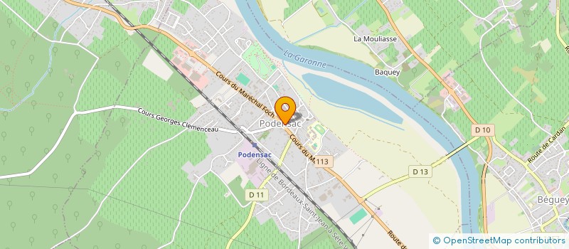 localisation de l'entreprise MONSIEUR JULIEN FERRAND  PODENSAC