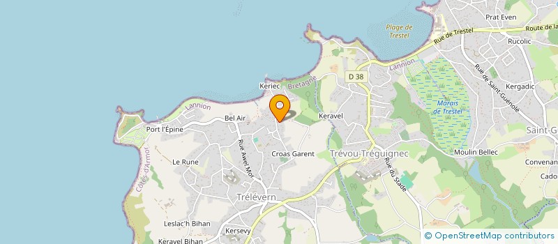 localisation de l'entreprise MONSIEUR JULIEN FERRE  TRELEVERN