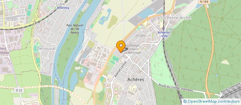 localisation de l'entreprise MONSIEUR JULIEN FILLETTE  ACHERES