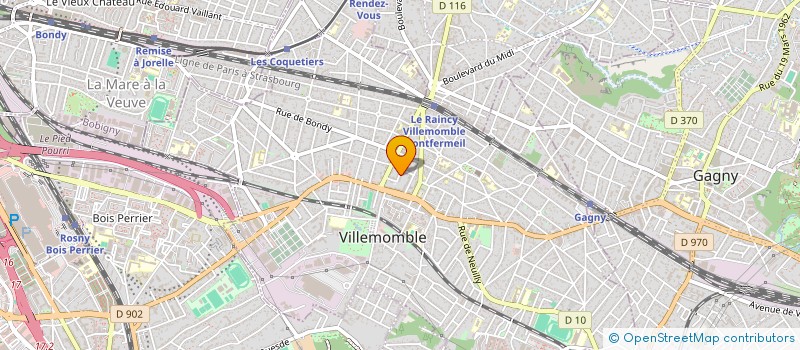 localisation de l'entreprise MONSIEUR JULIEN FILLIATRE à VILLEMOMBLE