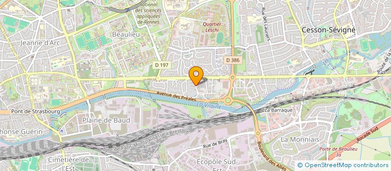 localisation de l'entreprise MONSIEUR JULIEN FISSON à CESSON-SEVIGNE