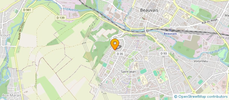 localisation de l'entreprise MONSIEUR JULIEN FLAMENT  BEAUVAIS