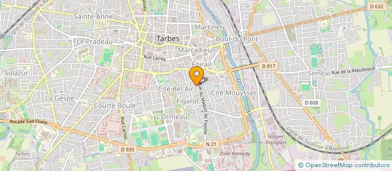 localisation de l'entreprise MONSIEUR JULIEN FOATELLI  TARBES