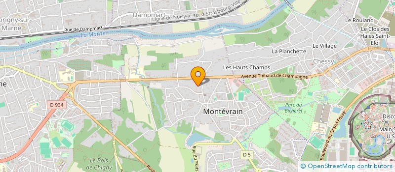 localisation de l'entreprise MONSIEUR JULIEN FOENKINOS  MONTEVRAIN