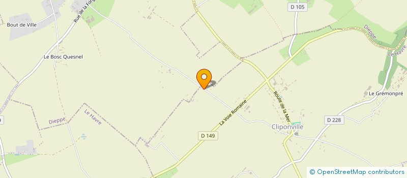 localisation de l'entreprise MONSIEUR JULIEN FOLLOPE  CLIPONVILLE