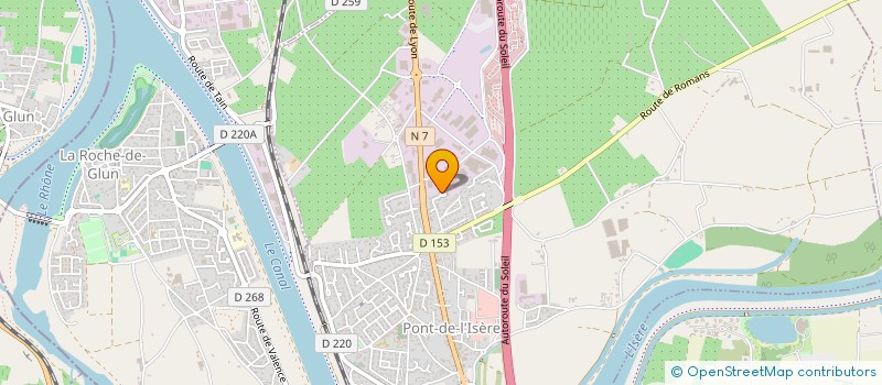 localisation de l'entreprise MONSIEUR JULIEN FONTAINE  PONT-DE-L'ISERE