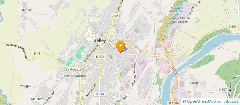 localisation de l'entreprise MONSIEUR JULIEN FORESTIER  BELLEY