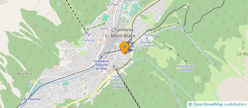 localisation de l'entreprise MONSIEUR JULIEN FORET  CHAMONIX-MONT-BLANC