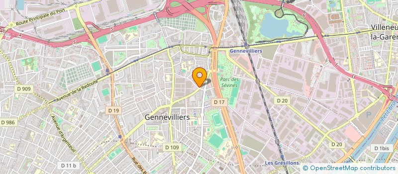 localisation de l'entreprise MONSIEUR JULIEN FORET à GENNEVILLIERS