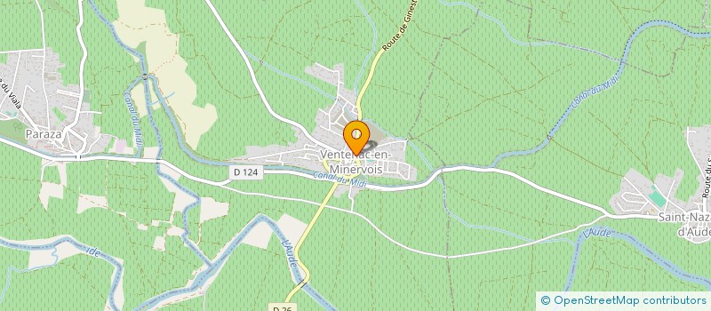 localisation de l'entreprise MONSIEUR JULIEN FORMENTO  VENTENAC-EN-MINERVOIS