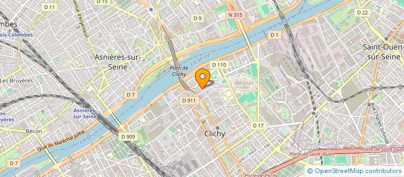 localisation de l'entreprise MONSIEUR JULIEN FORSTER à CLICHY