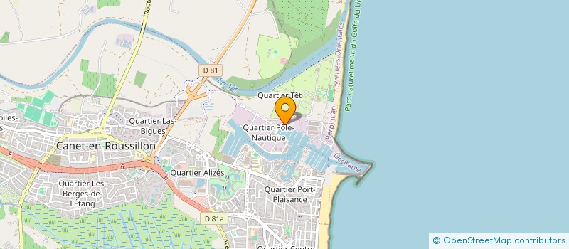 localisation de l'entreprise MONSIEUR JULIEN FORT  CANET-EN-ROUSSILLON