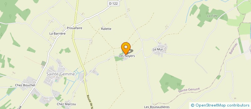 localisation de l'entreprise MONSIEUR JULIEN FORTUNAT  SAINTE-GEMME